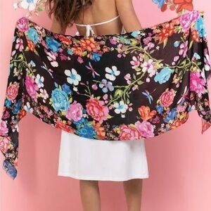 Sarong Scarf Floral Wrap